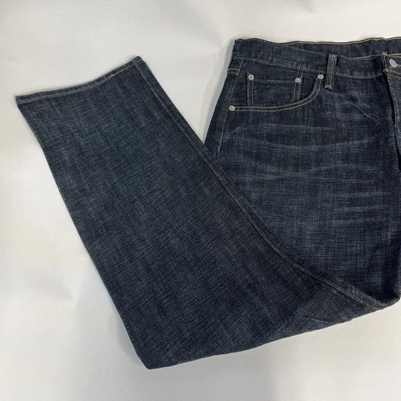 Levis 501 Denim Jeans 40x30 Straight Leg Button Fly Made 1 April 1996 EUC
